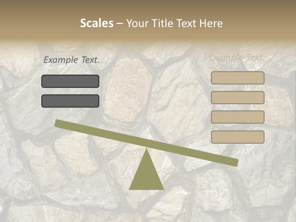 Rough Marble House PowerPoint Template