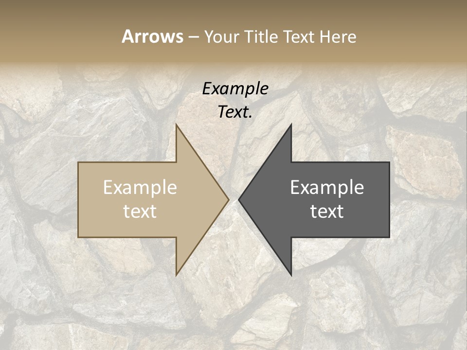 Rough Marble House PowerPoint Template