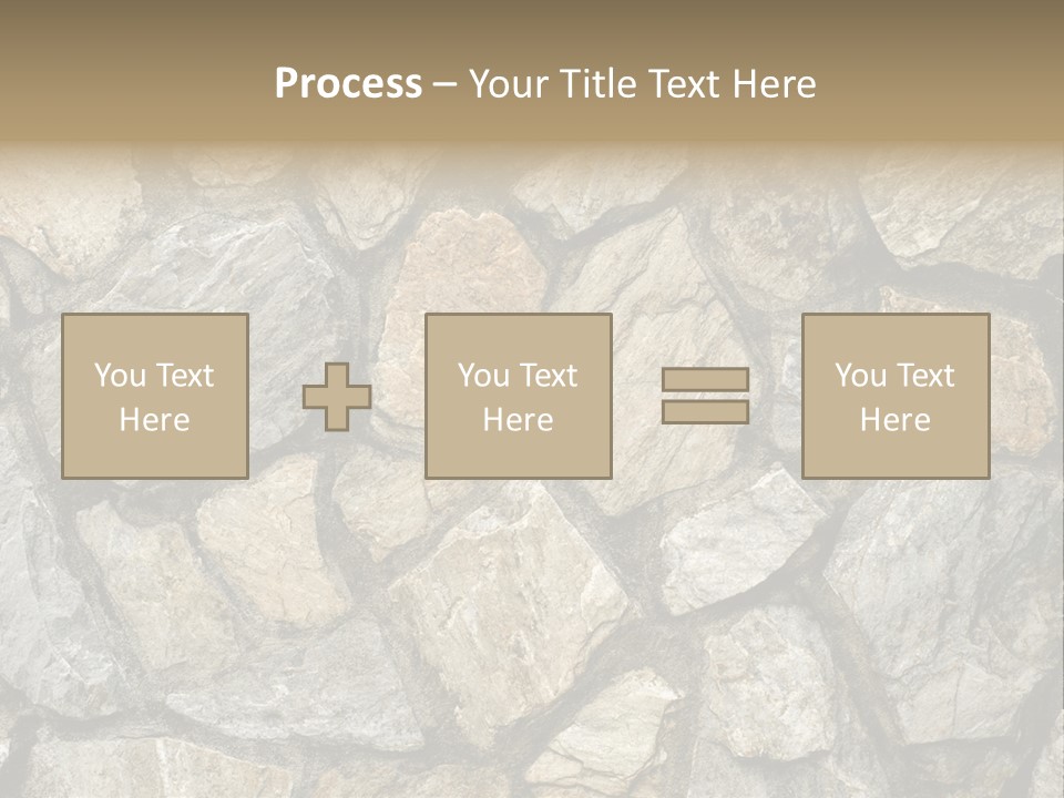 Rough Marble House PowerPoint Template