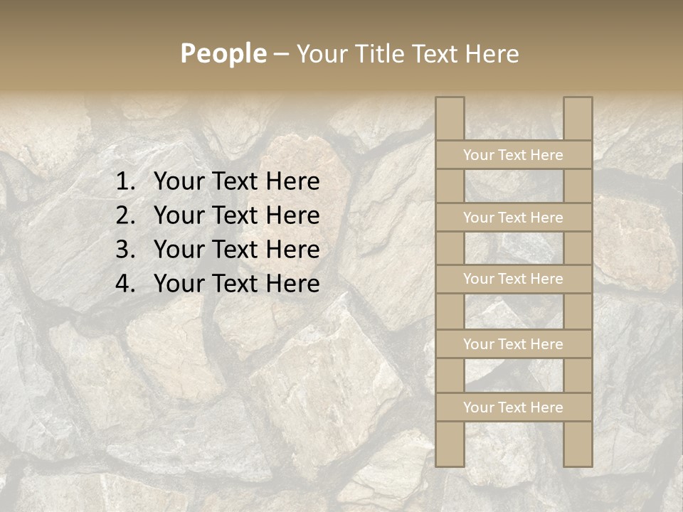 Rough Marble House PowerPoint Template