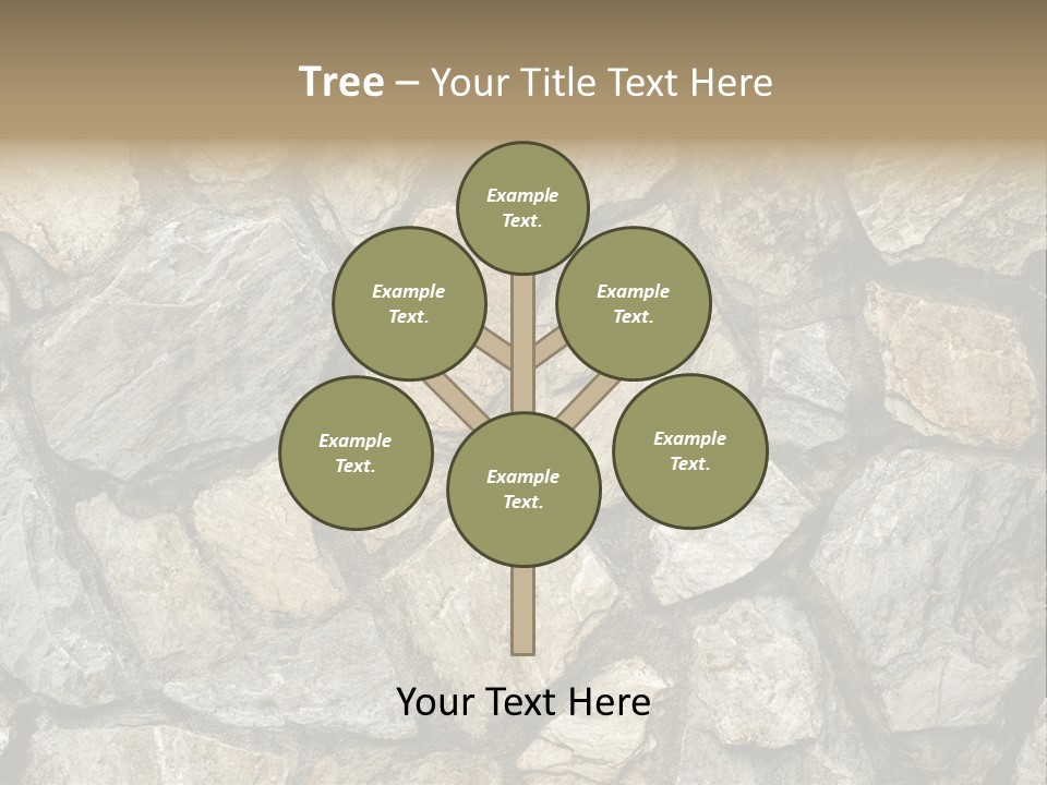 Rough Marble House PowerPoint Template