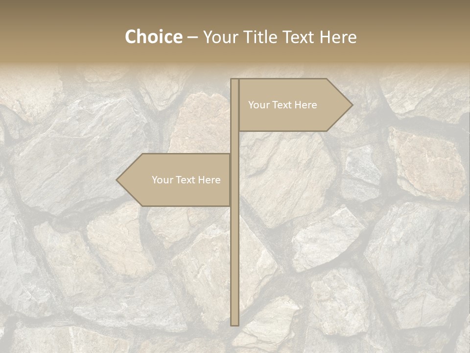 Rough Marble House PowerPoint Template