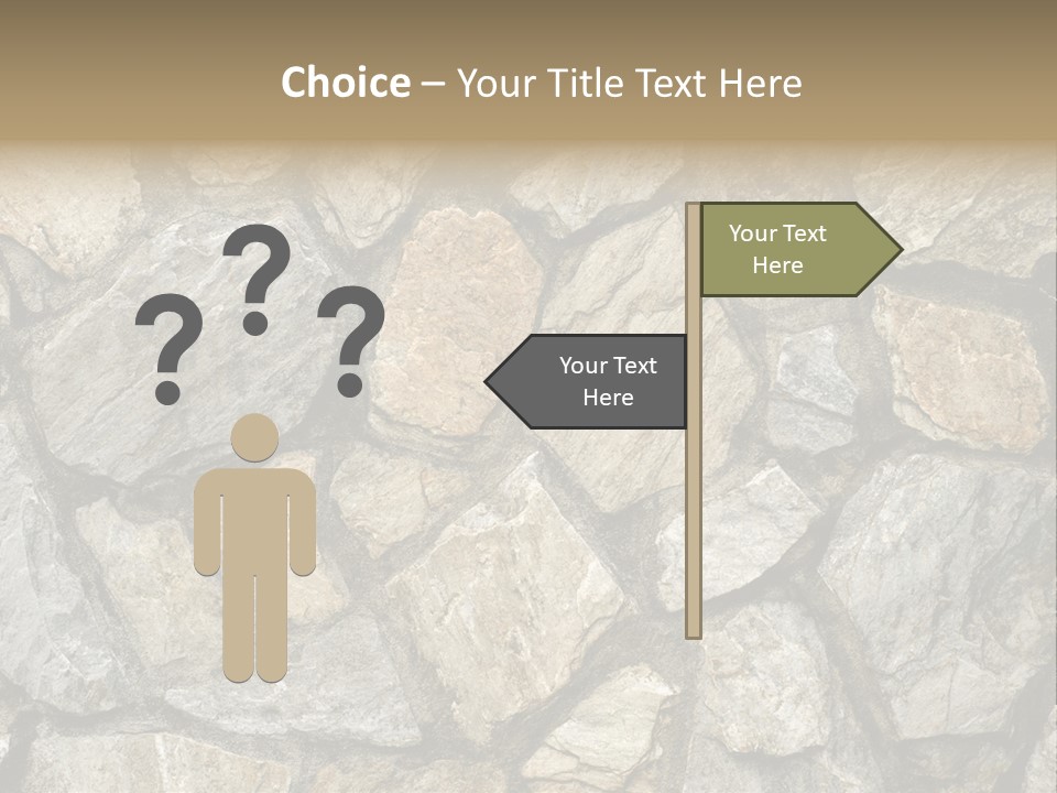 Rough Marble House PowerPoint Template