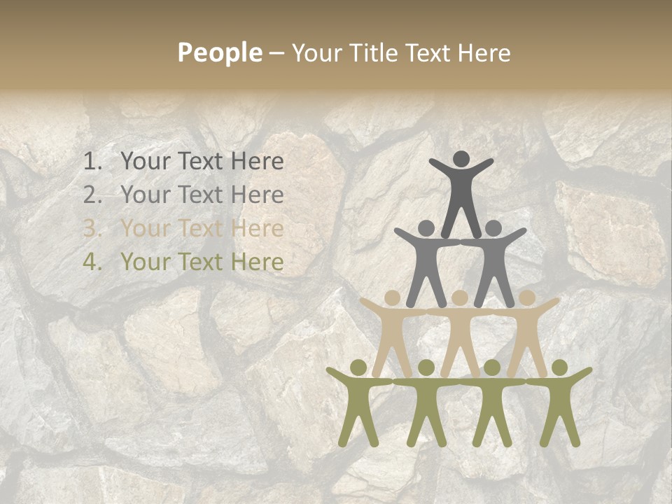 Rough Marble House PowerPoint Template