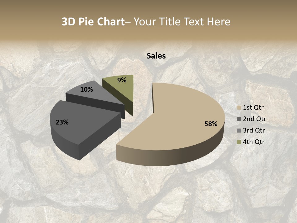 Rough Marble House PowerPoint Template