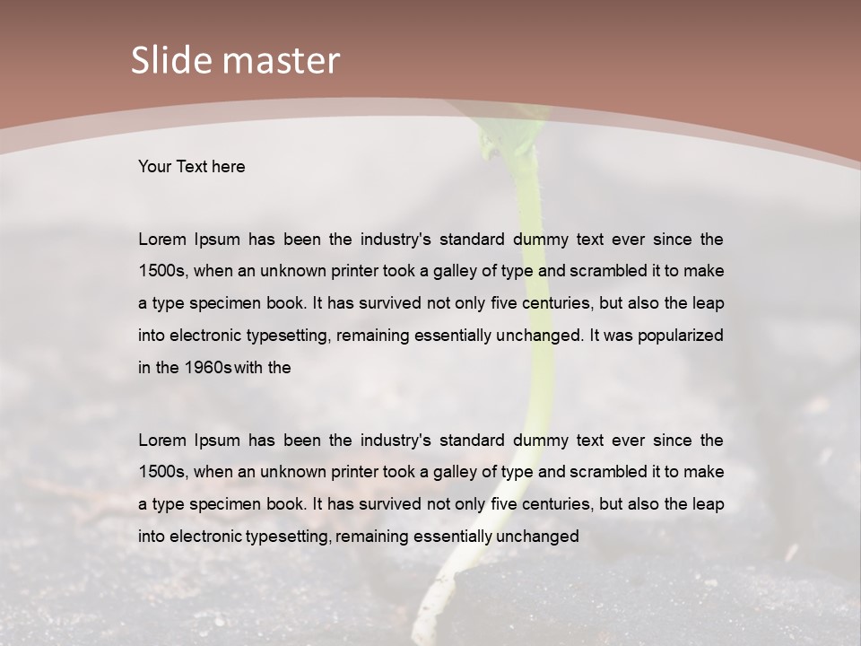 Grow Asphalt Spring PowerPoint Template