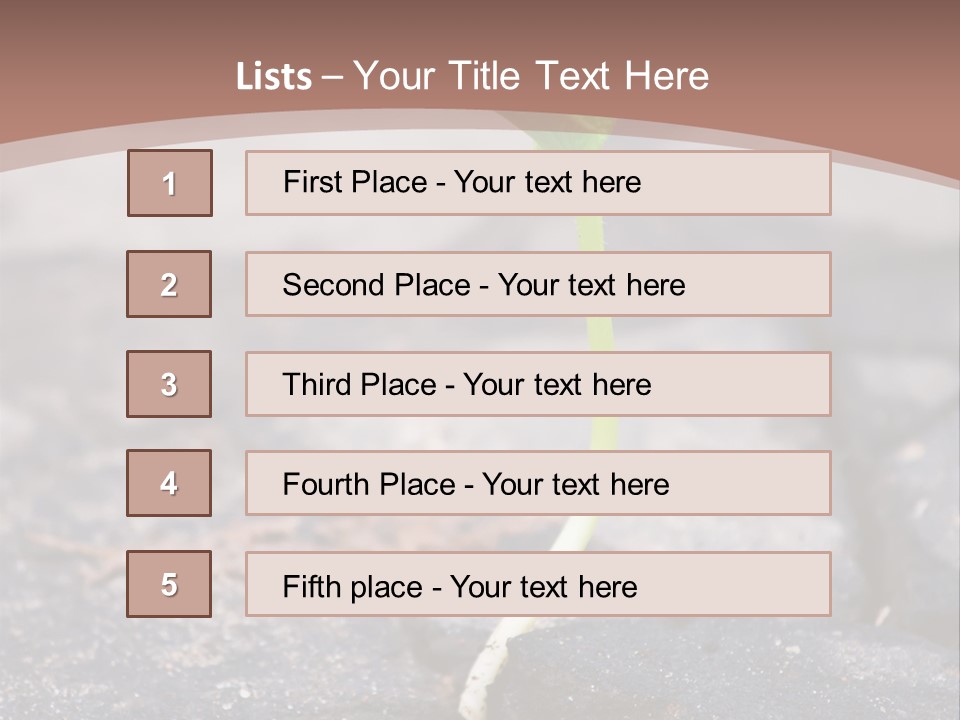 Grow Asphalt Spring PowerPoint Template