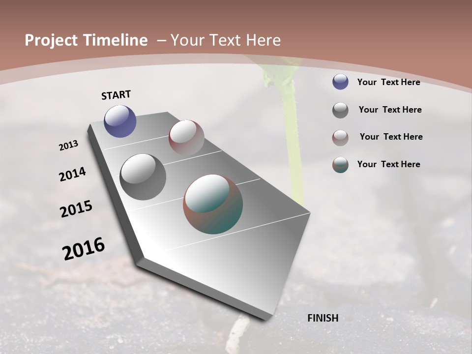 Grow Asphalt Spring PowerPoint Template