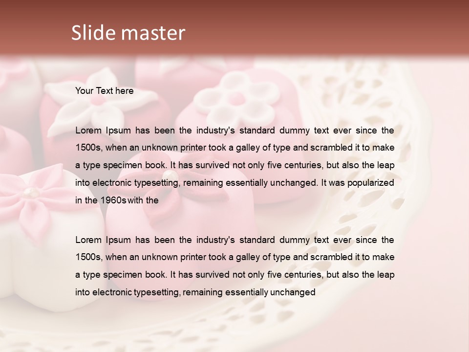 Tablecloth Flower Still PowerPoint Template