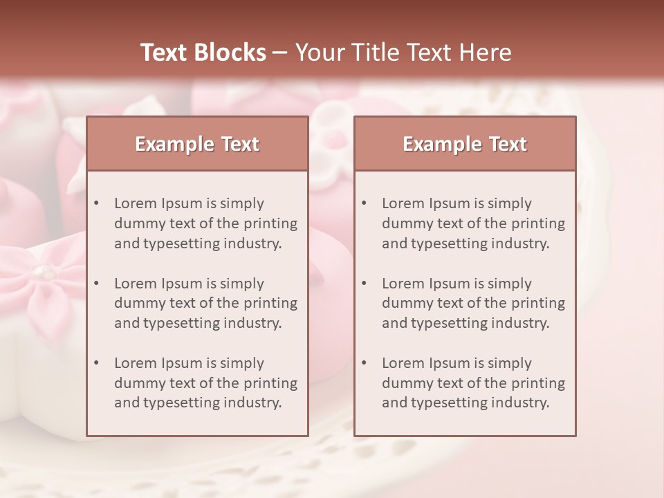 Tablecloth Flower Still PowerPoint Template