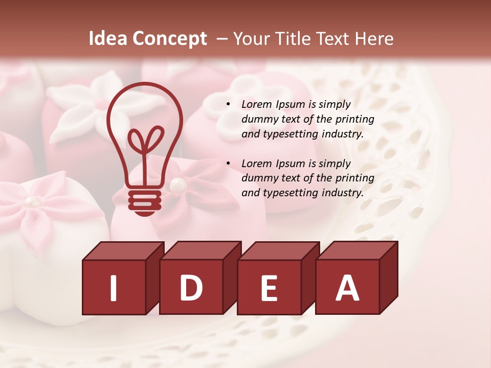 Tablecloth Flower Still PowerPoint Template