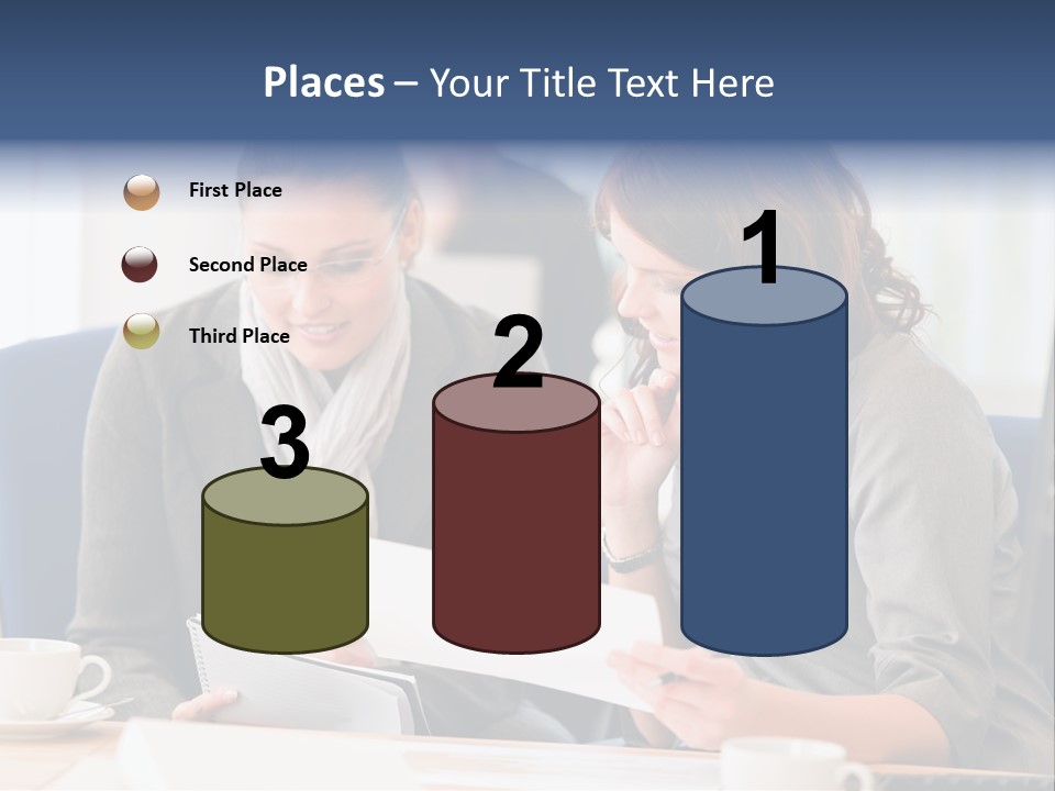 Female Workgroup Young PowerPoint Template