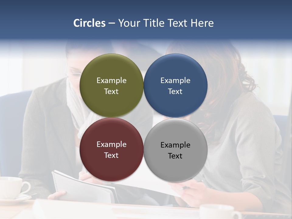 Female Workgroup Young PowerPoint Template