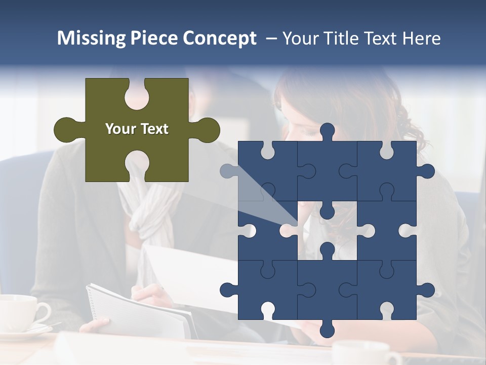 Female Workgroup Young PowerPoint Template