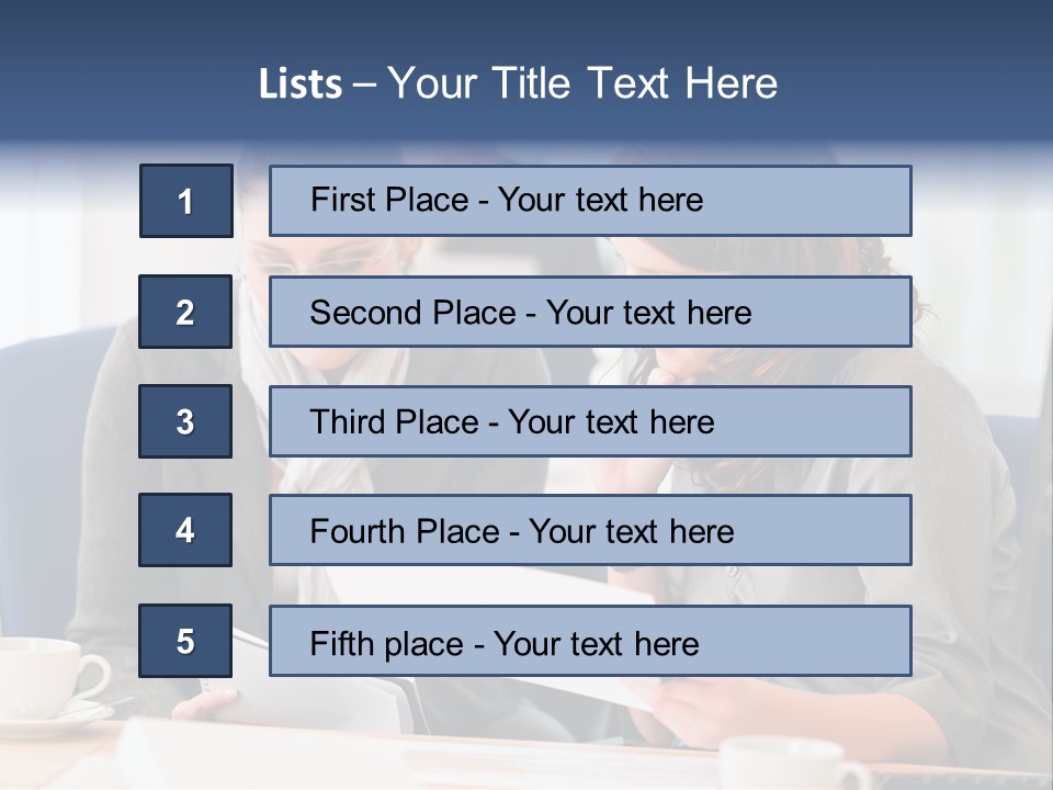 Female Workgroup Young PowerPoint Template