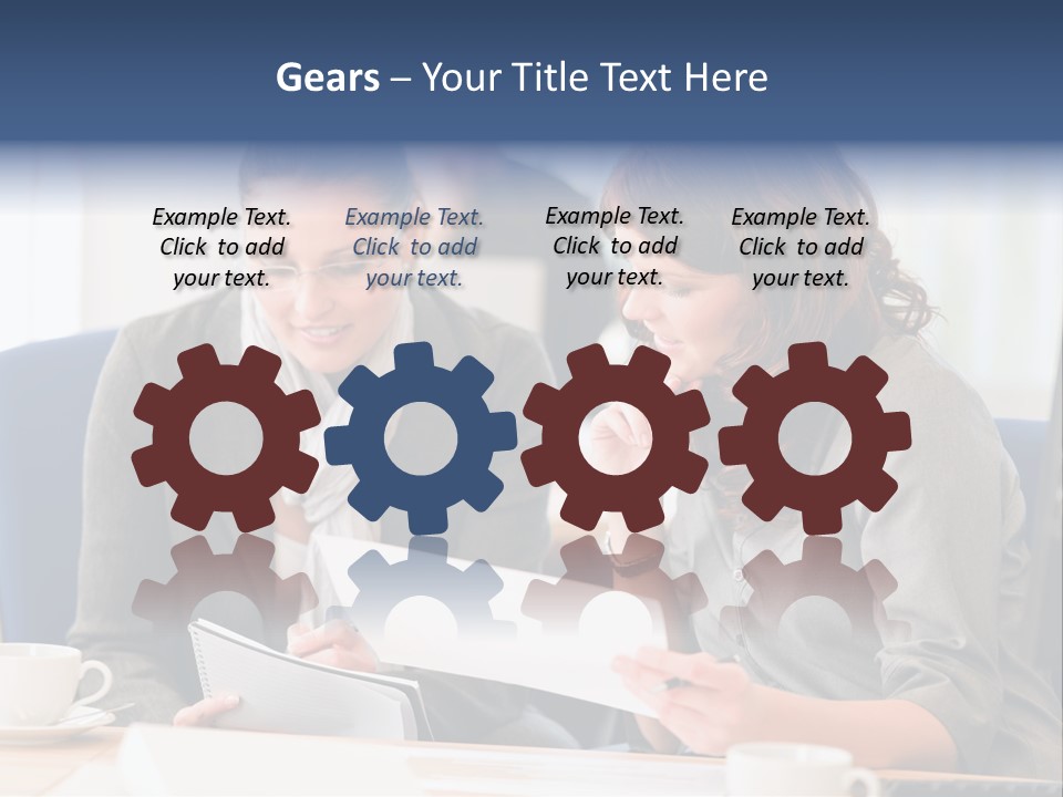 Female Workgroup Young PowerPoint Template