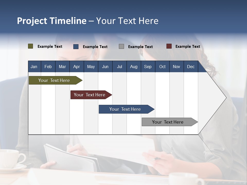 Female Workgroup Young PowerPoint Template