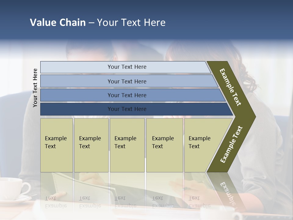 Female Workgroup Young PowerPoint Template