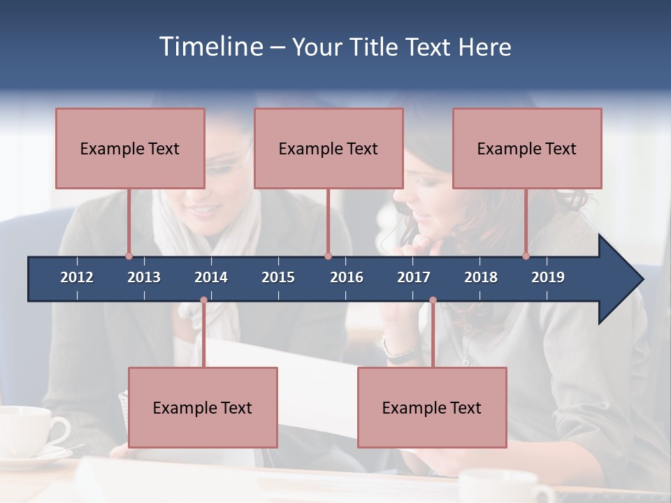 Female Workgroup Young PowerPoint Template