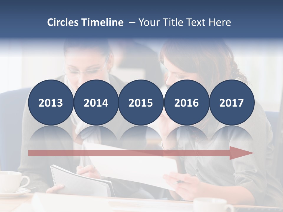 Female Workgroup Young PowerPoint Template