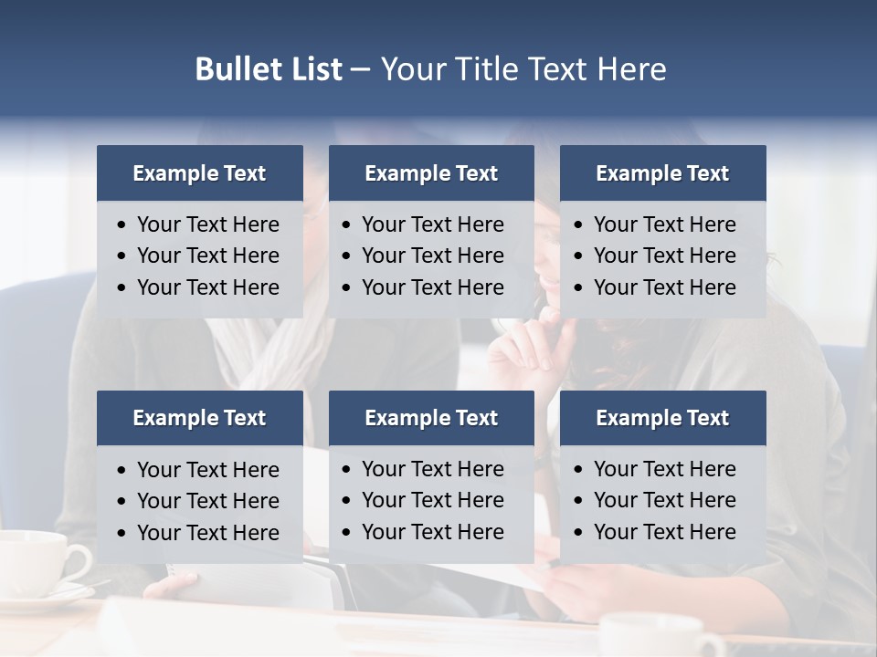 Female Workgroup Young PowerPoint Template