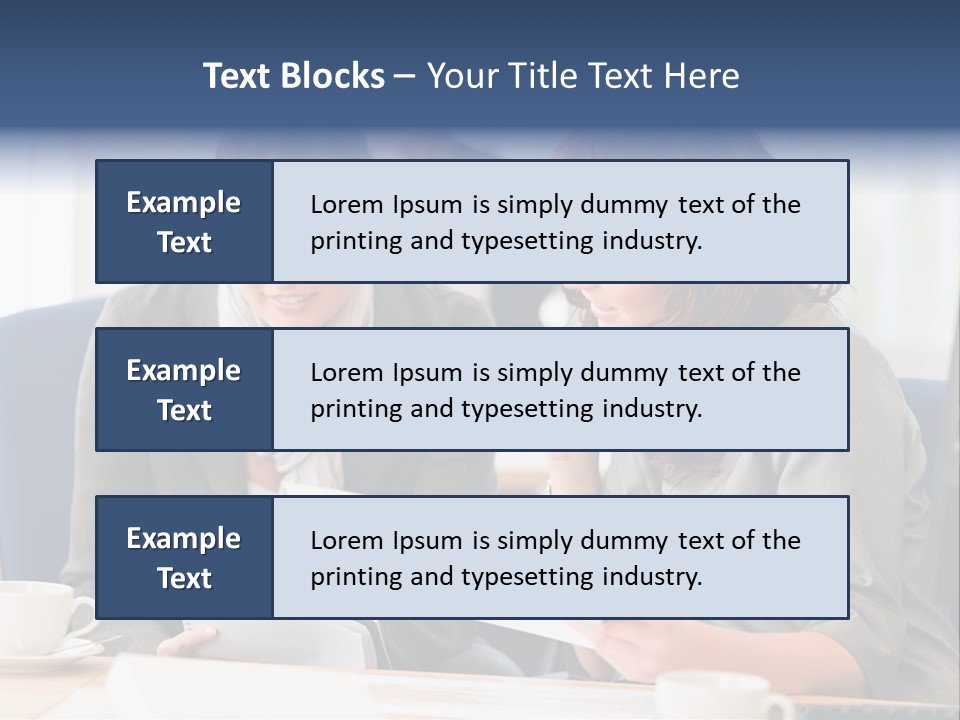 Female Workgroup Young PowerPoint Template