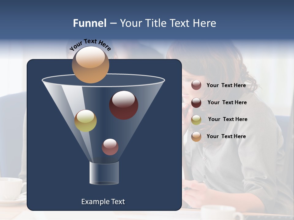 Female Workgroup Young PowerPoint Template
