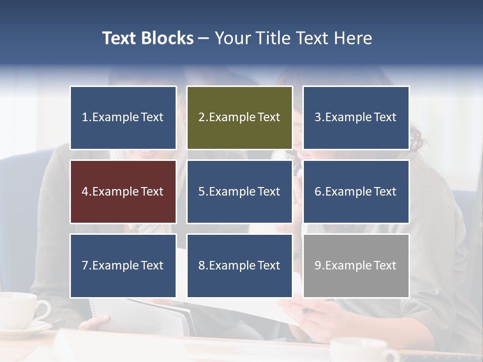 Female Workgroup Young PowerPoint Template