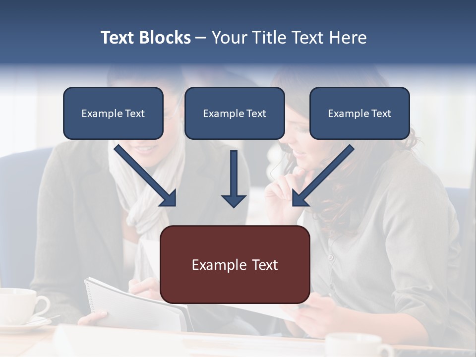 Female Workgroup Young PowerPoint Template