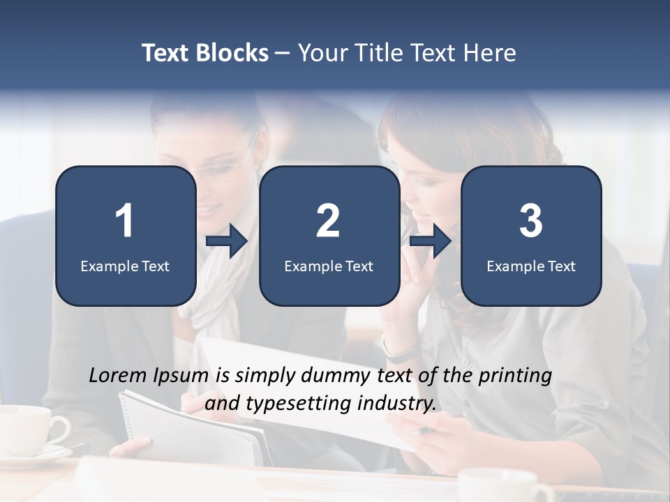 Female Workgroup Young PowerPoint Template