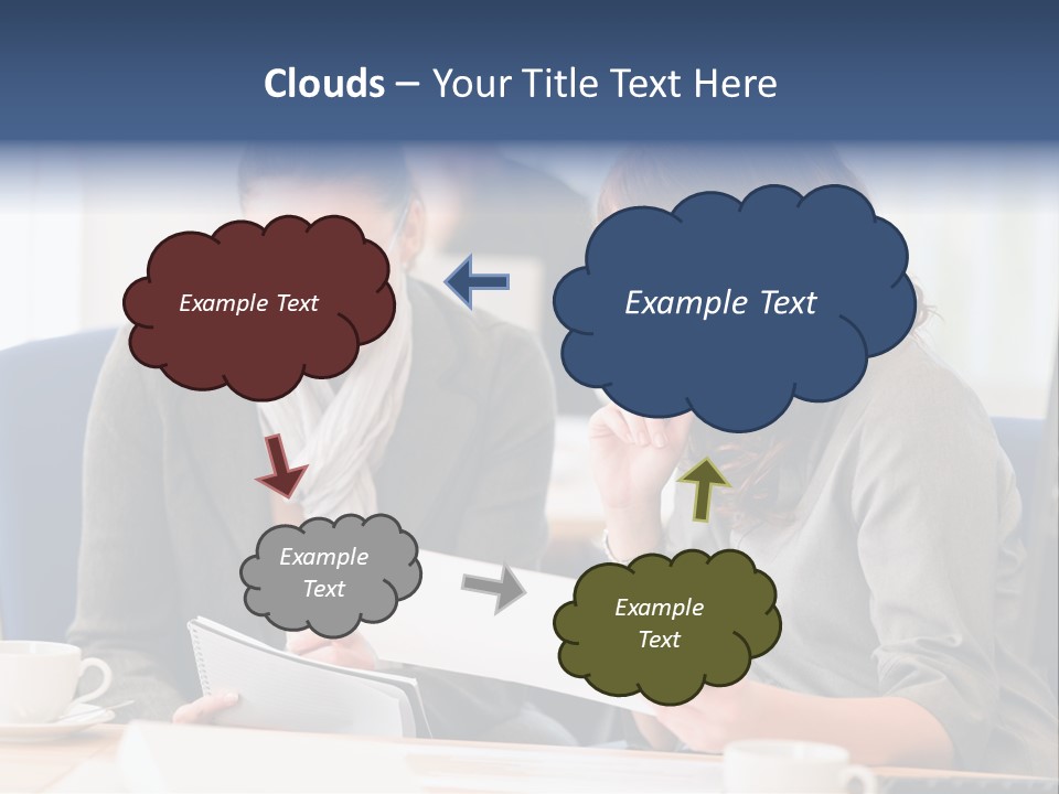 Female Workgroup Young PowerPoint Template