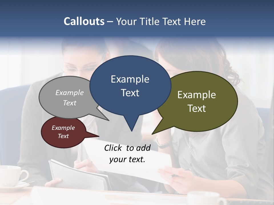 Female Workgroup Young PowerPoint Template