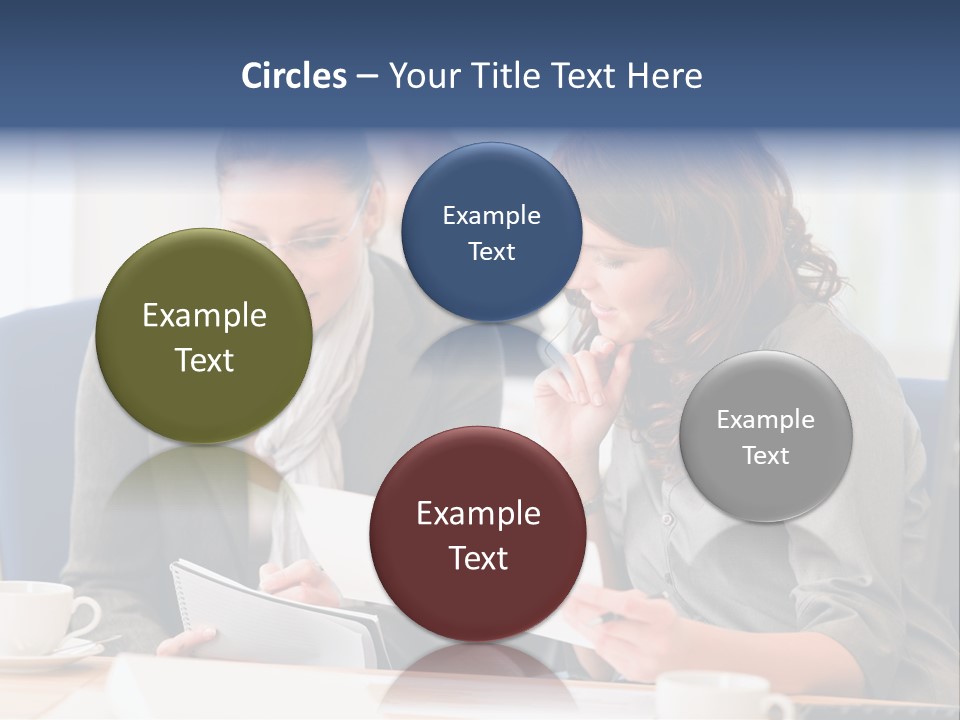 Female Workgroup Young PowerPoint Template