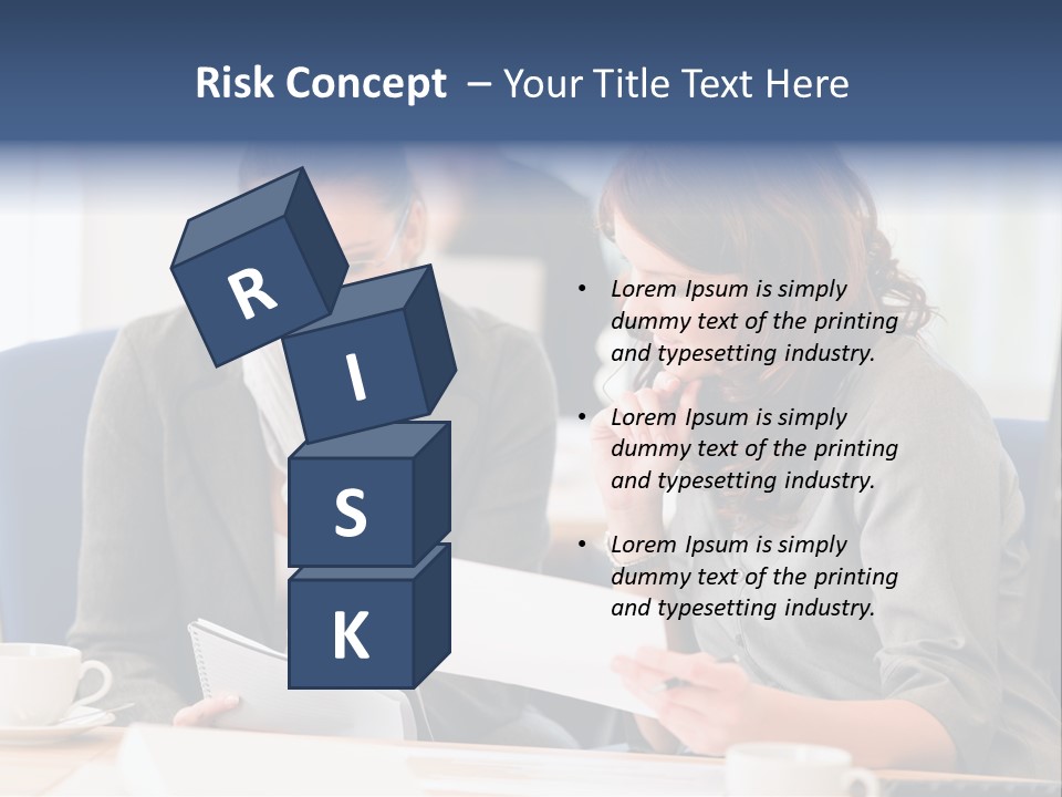 Female Workgroup Young PowerPoint Template