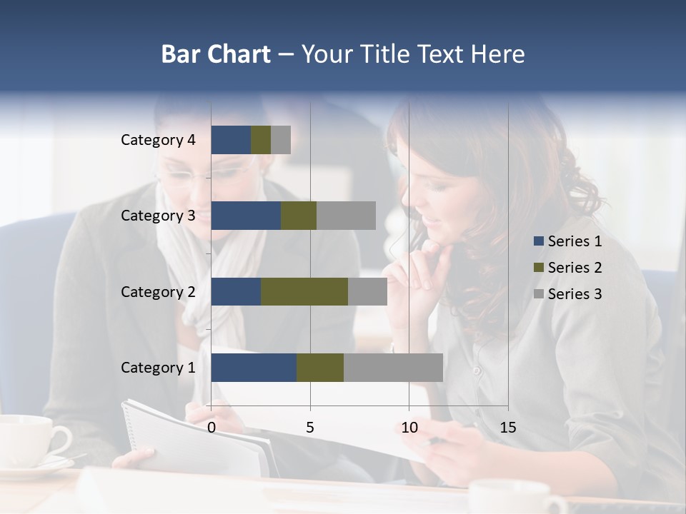 Female Workgroup Young PowerPoint Template