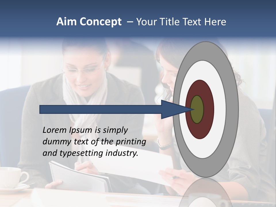 Female Workgroup Young PowerPoint Template