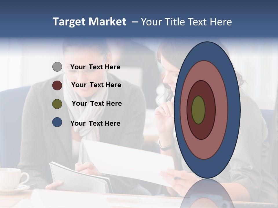 Female Workgroup Young PowerPoint Template