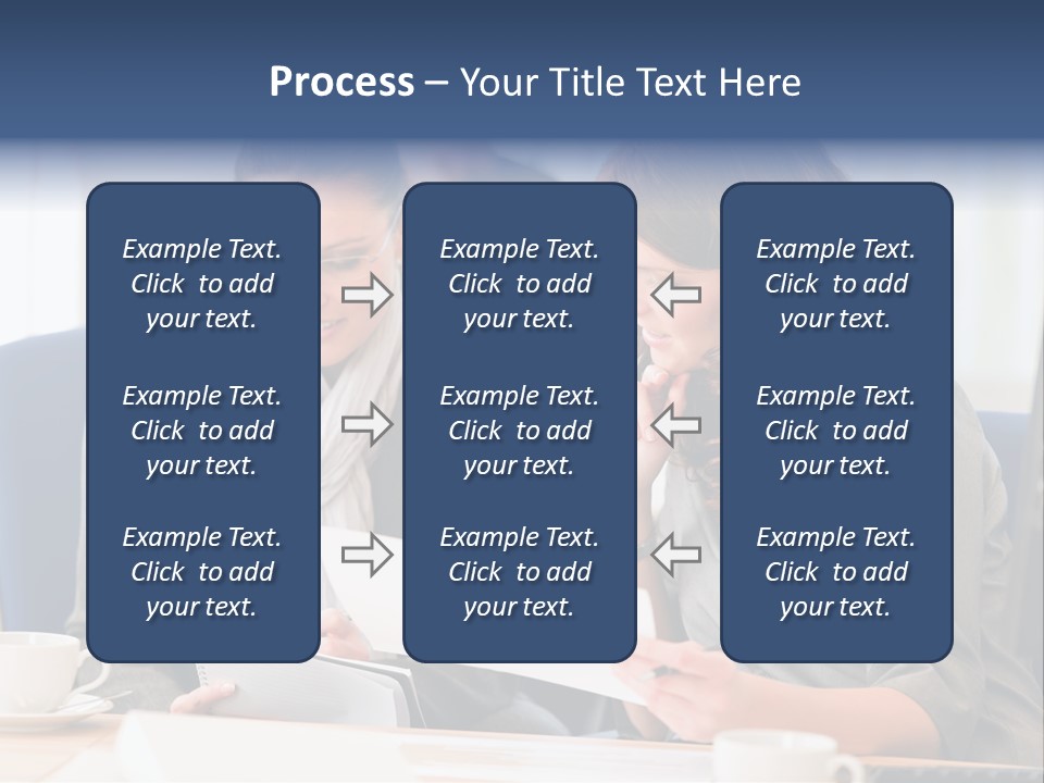 Female Workgroup Young PowerPoint Template