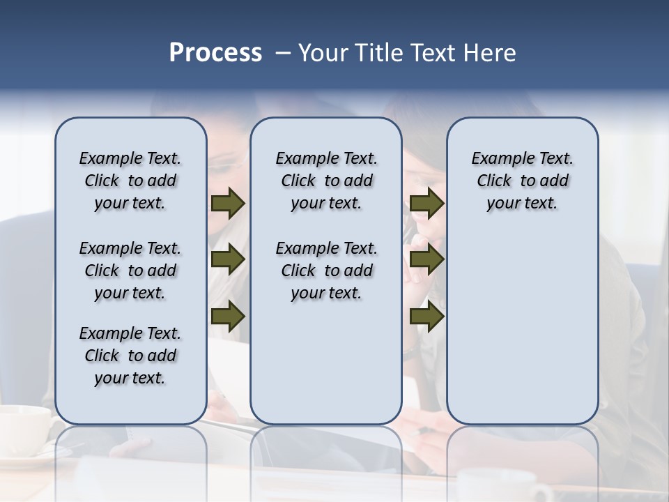 Female Workgroup Young PowerPoint Template