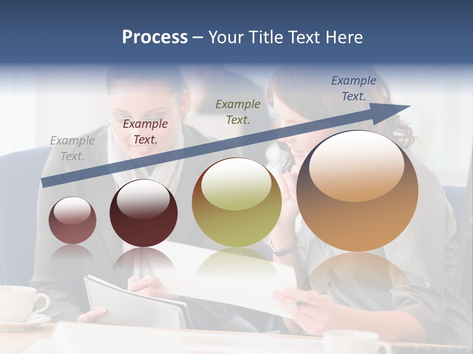 Female Workgroup Young PowerPoint Template