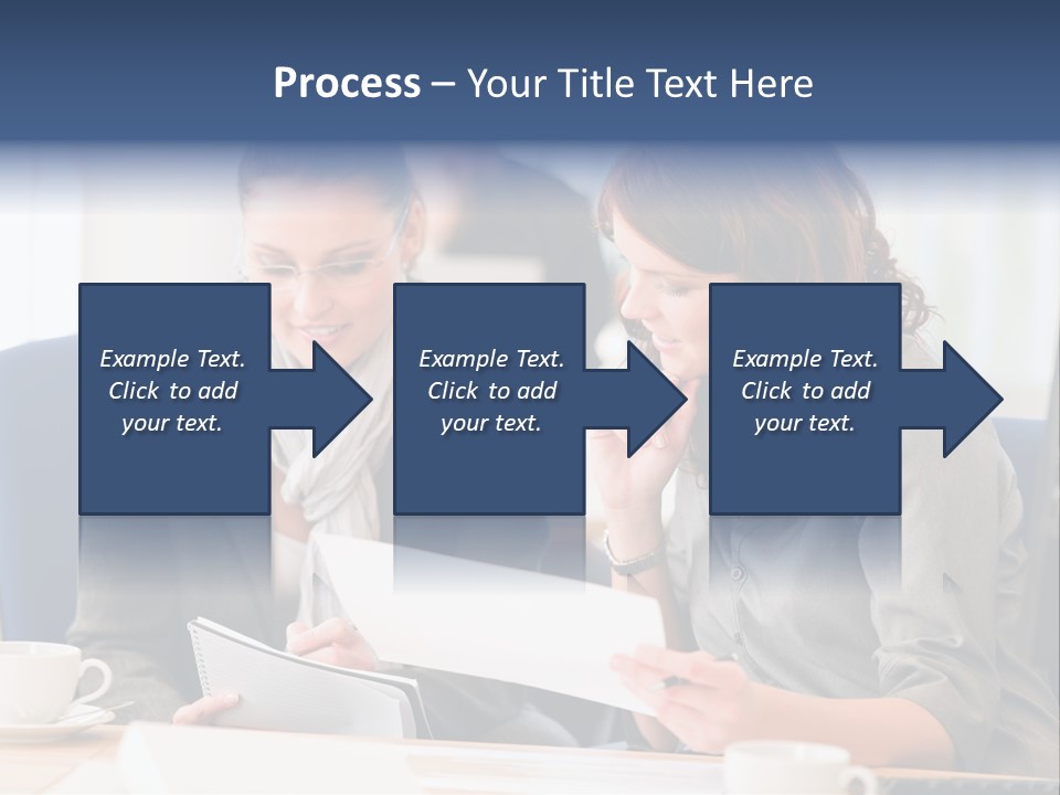 Female Workgroup Young PowerPoint Template