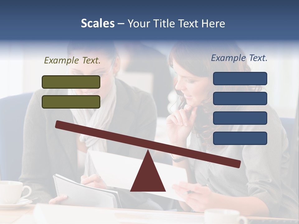 Female Workgroup Young PowerPoint Template