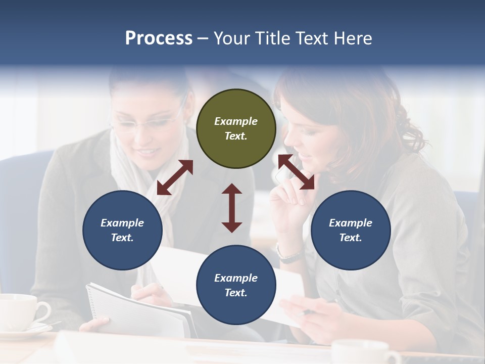 Female Workgroup Young PowerPoint Template