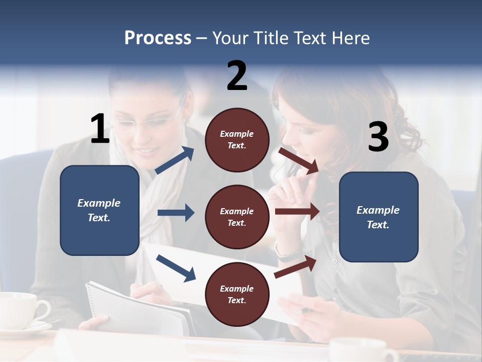 Female Workgroup Young PowerPoint Template