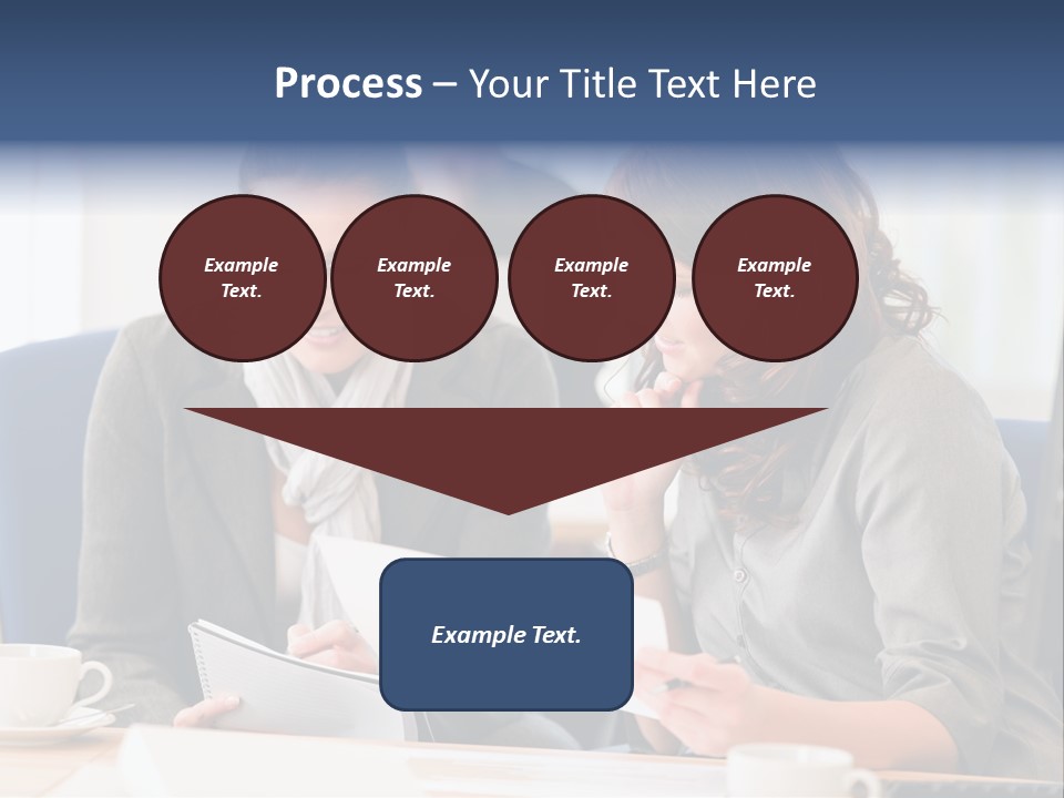 Female Workgroup Young PowerPoint Template