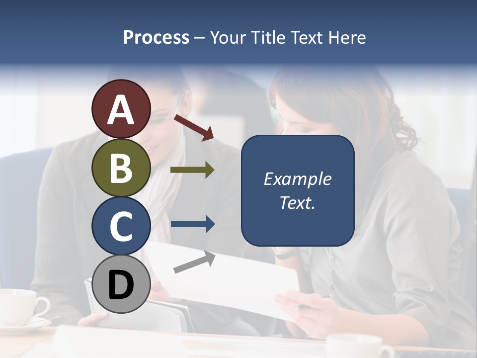 Female Workgroup Young PowerPoint Template