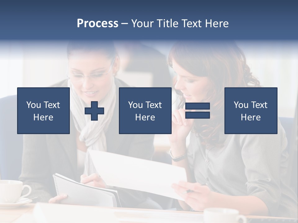 Female Workgroup Young PowerPoint Template