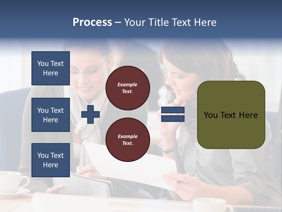 Female Workgroup Young PowerPoint Template