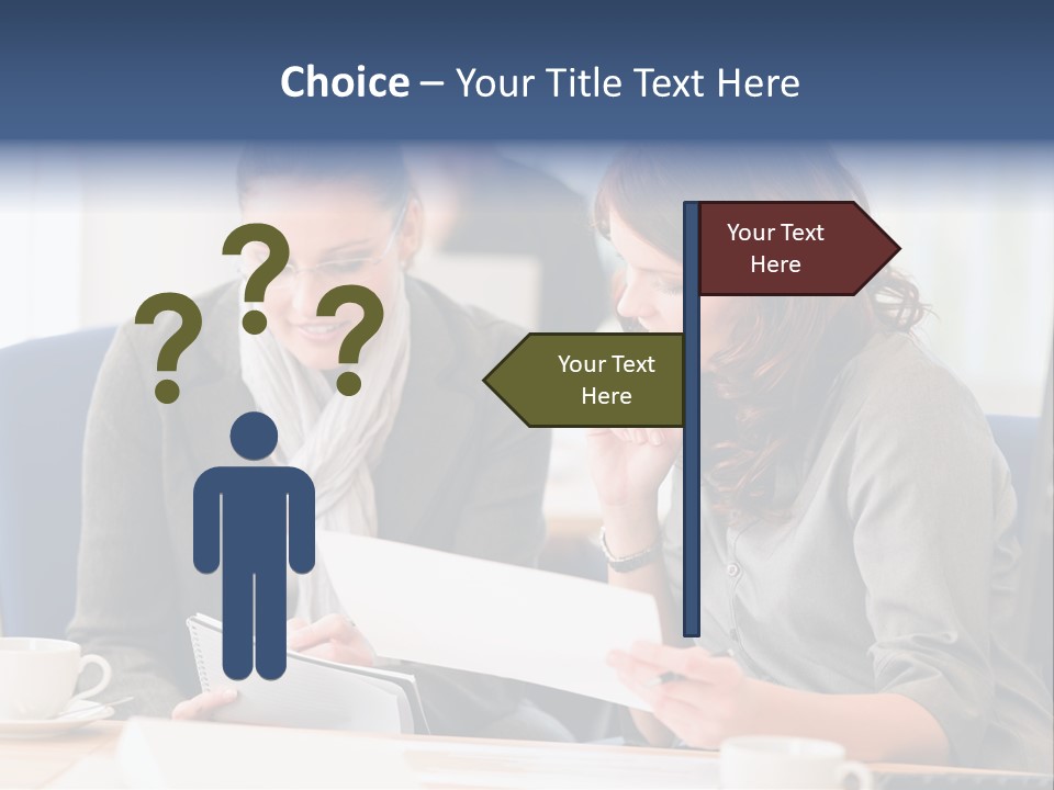 Female Workgroup Young PowerPoint Template