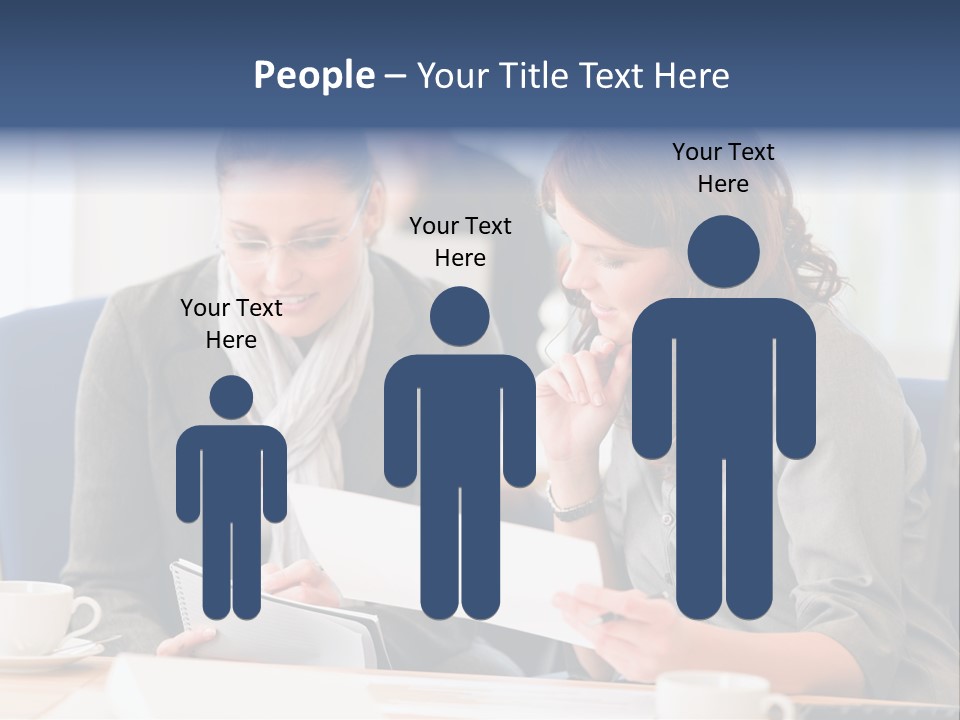 Female Workgroup Young PowerPoint Template